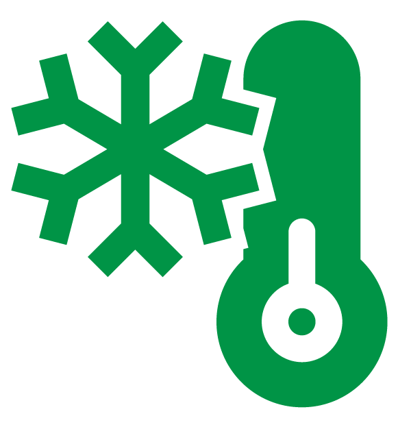 icono de cadena de frío